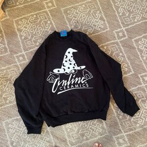 Online Ceramics Black hoodie sweatshirt